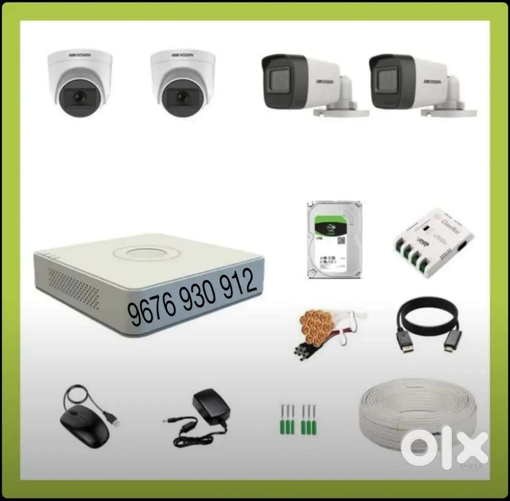 2 Camera setup,  hikvsion, dahua, cp plus, unicam