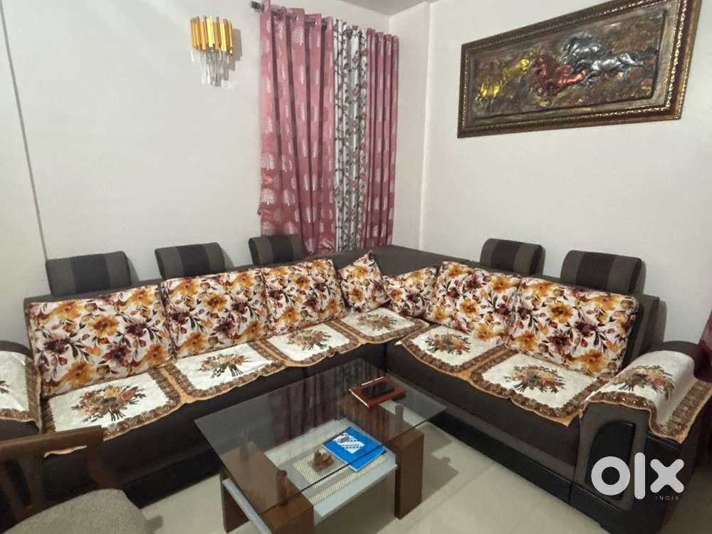 L shape big size sofa