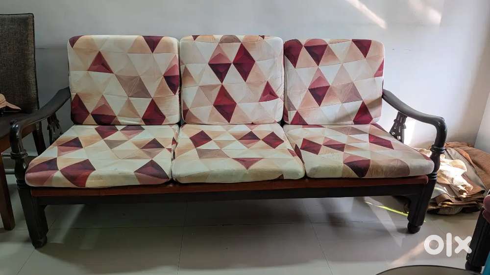 Selling teak wood sofa set