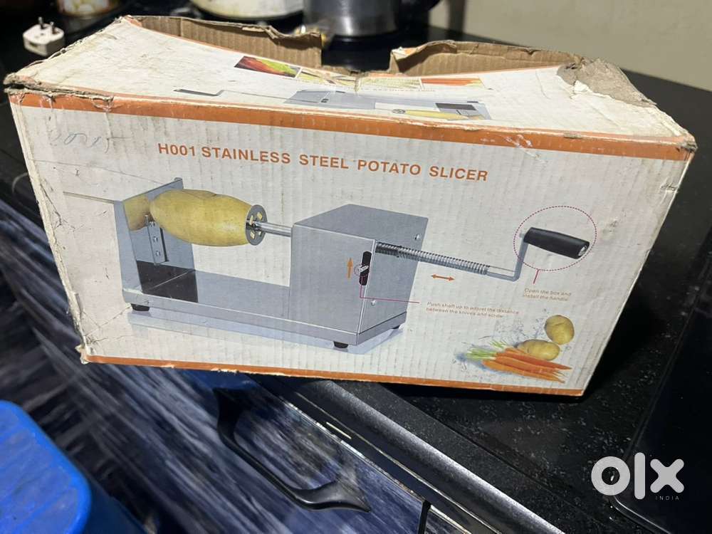Potato Twister with rectangle fry pan