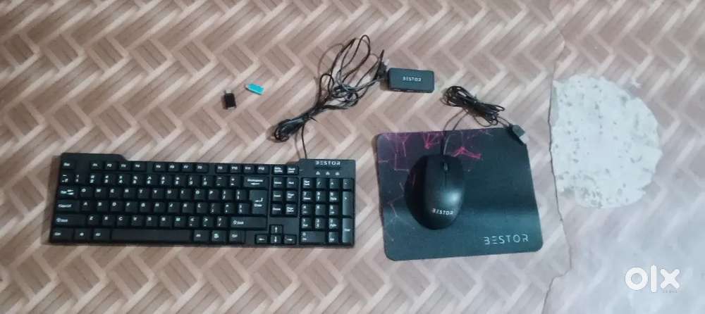 KEYBOARD AND MOUSE AND MOUSE PAD