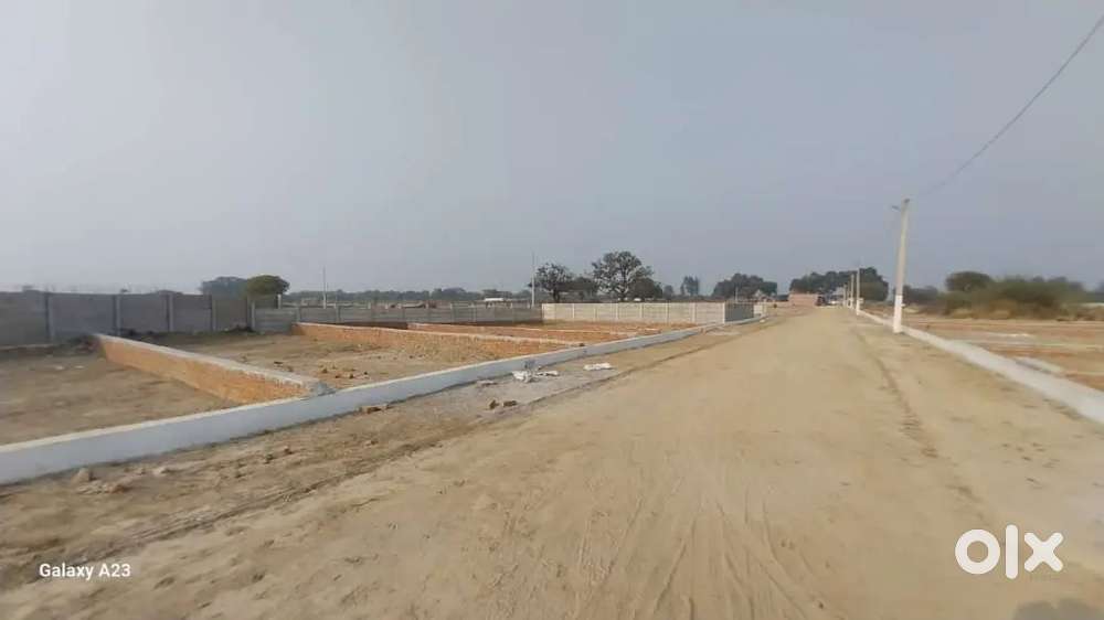 Lucknow me neelmtha नगराम रोड पर प्लॉट bank lone ke sath