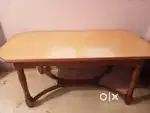 6 seater dining table with chair