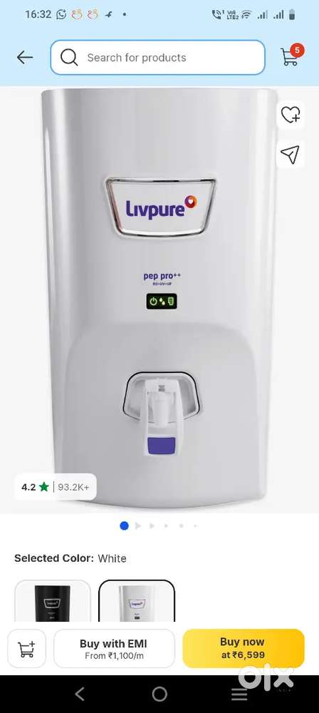 Live pure7 liter Water purifier