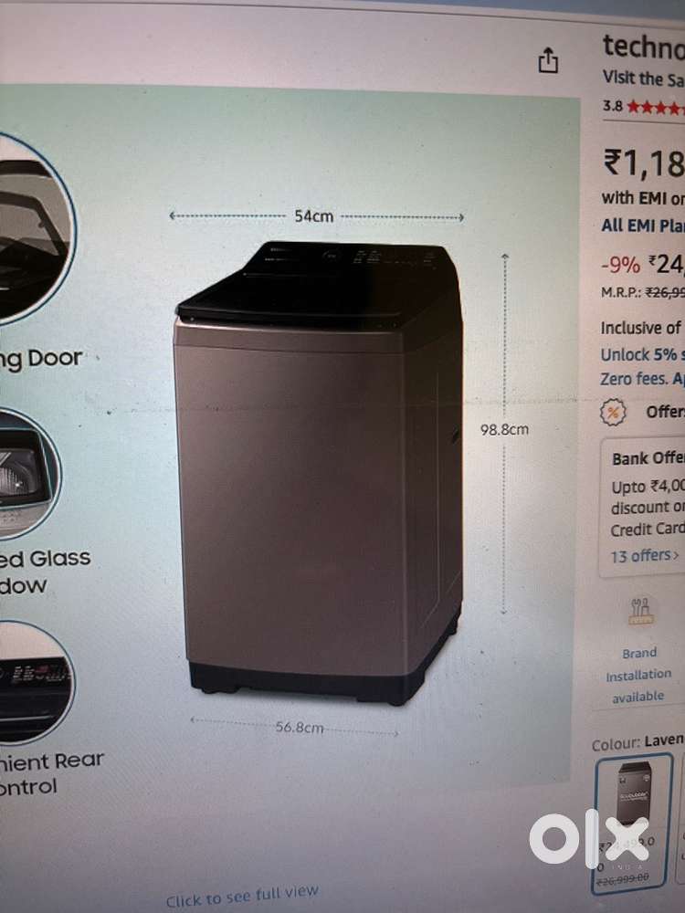 Samsung 7 kg - 5 star Ecobubble - Fully automatic Wifi inverter