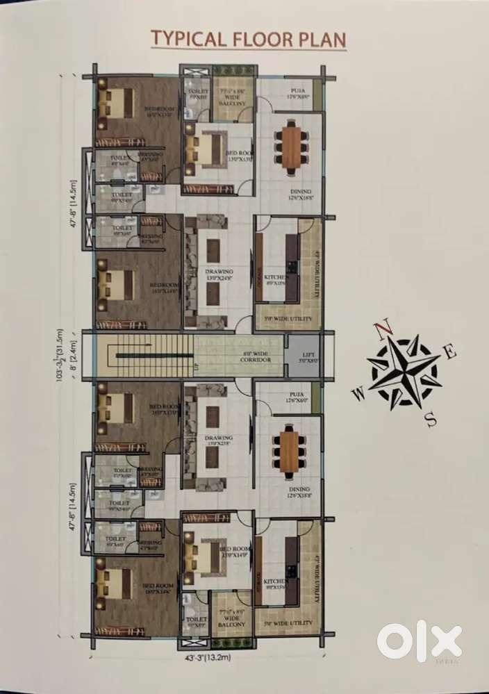 Premium 3BHK Flat for saleAshok Nagar2685SFT