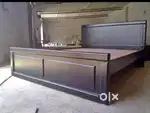 QUEEN SIZE BED WITHOUT STORAGE  OF ASSAMTEAK WOOD,PLYBOD FROM FACTORY