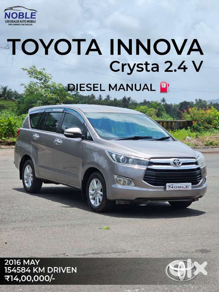 Toyota Innova Crysta 2.4 V, 2016, Diesel