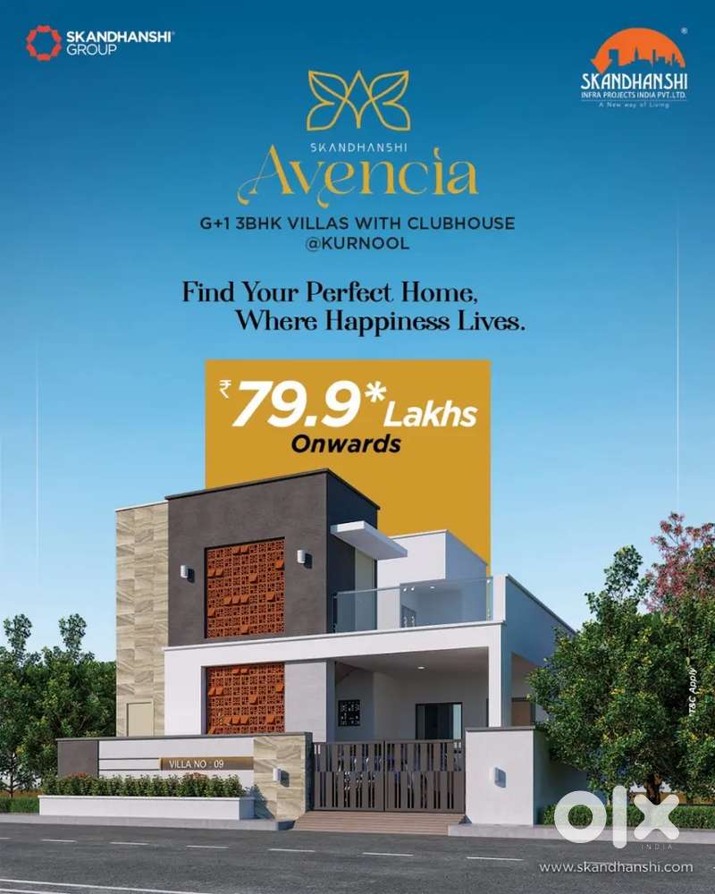 Avencia 3 BHK Villa With Amenities Municipal Limits Available