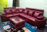 Leather sofa kit kat model L shape available in Starf Furniturex