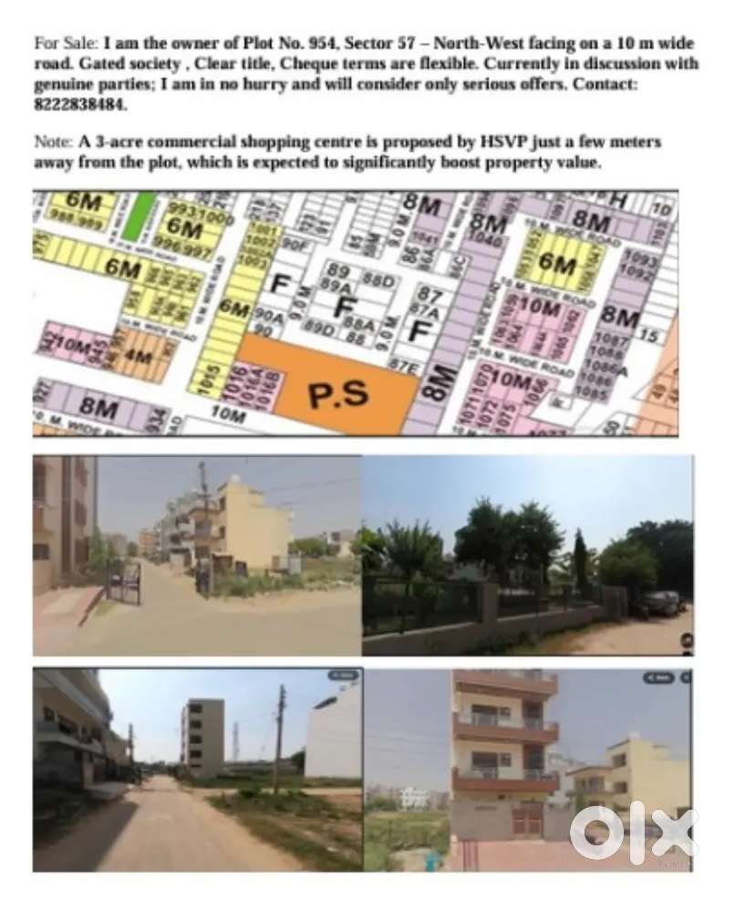 100 sq yd HUDA Plot for sale in heart of city
