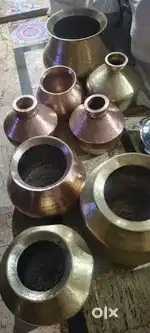 Old copper and brass utensils