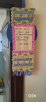 Wall hangings hand made by children