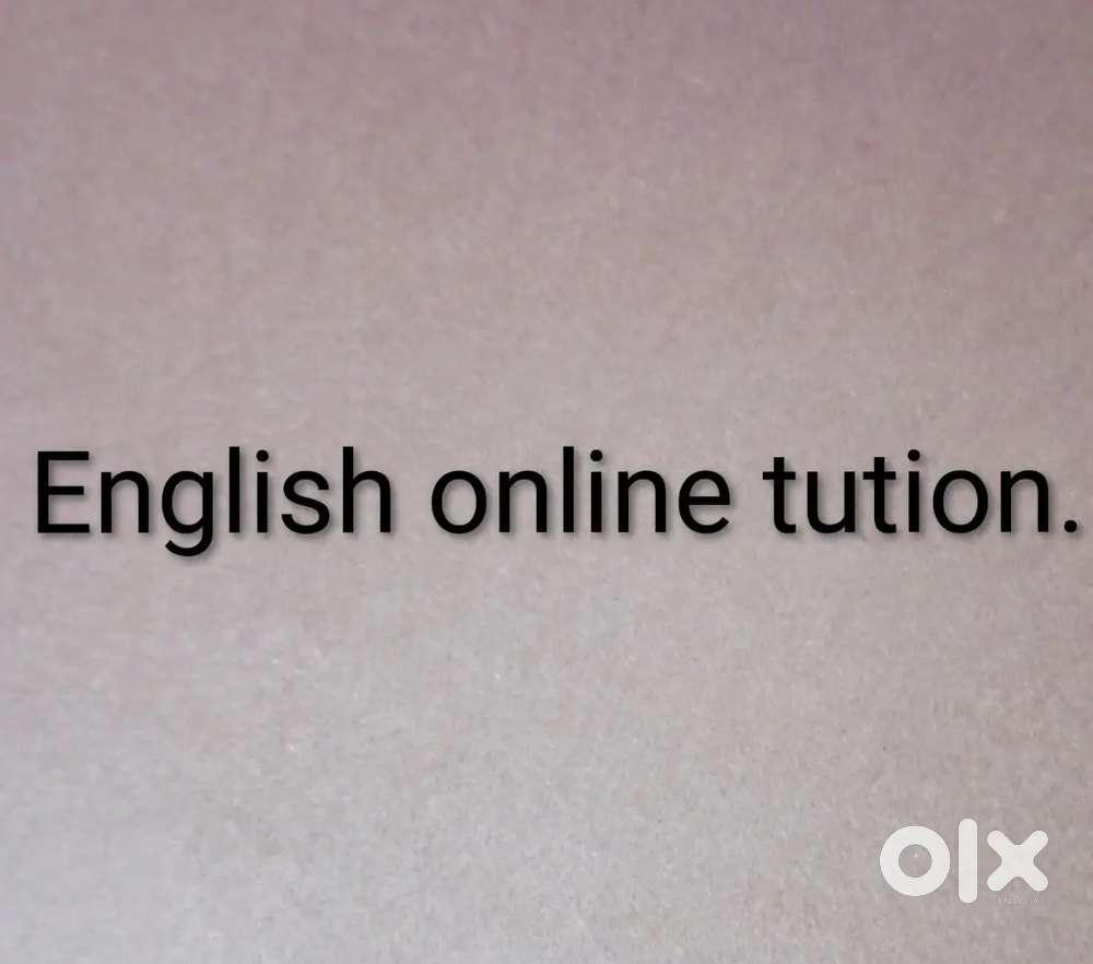 English online tution for classes H.S & Degree (Eng Major)