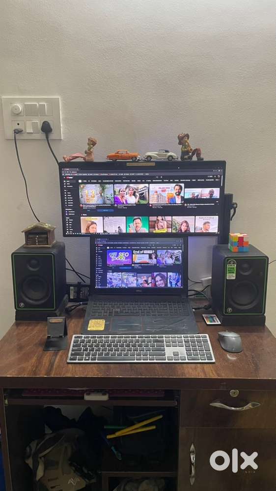 Gaming Laptop + UltraWide Monitor + Monitor Speaker