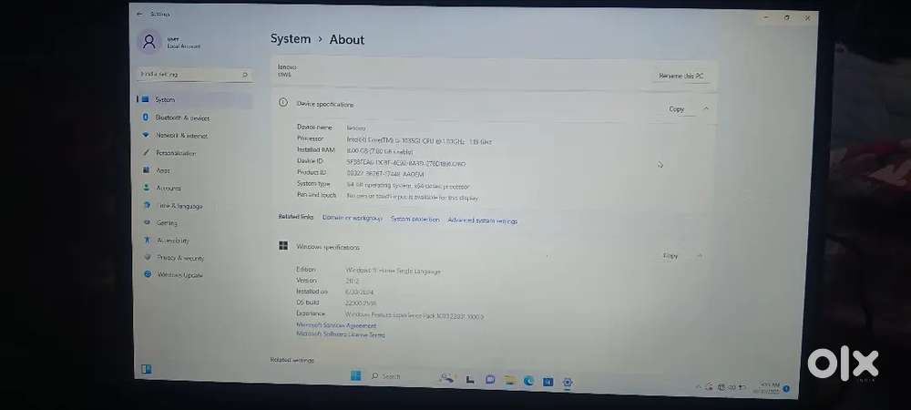 Laptop i5 Intel core