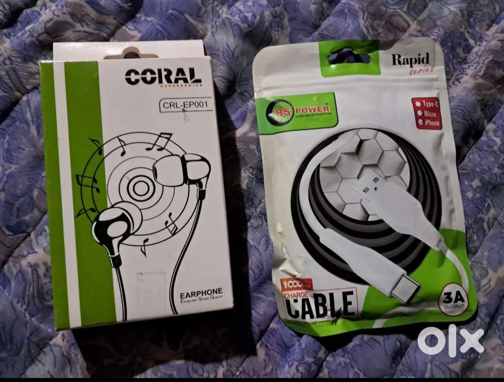 Mobile Accessories ( Data Cable/Earphones/Fast Charger