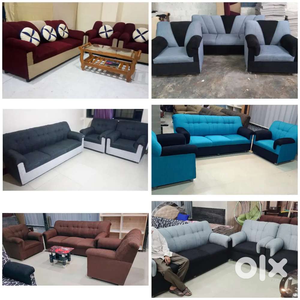 Harmaan sofa