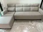 Fabric L Shaped Sofa Set made by Home Centre, Thane