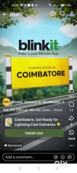 Blinkit instore operations ( full time )