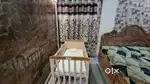 Wooden Baby Cot Crib with Mattress,mosquito Net and storage 0-5 years.
