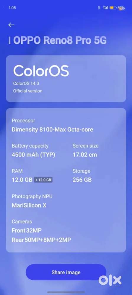 Oppo reno 8proo 5g