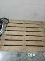DIY double bed set- Plywood blocks 4 nos with 2 nos mattress
