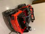 Red jeep 4x4 battery with remote controller