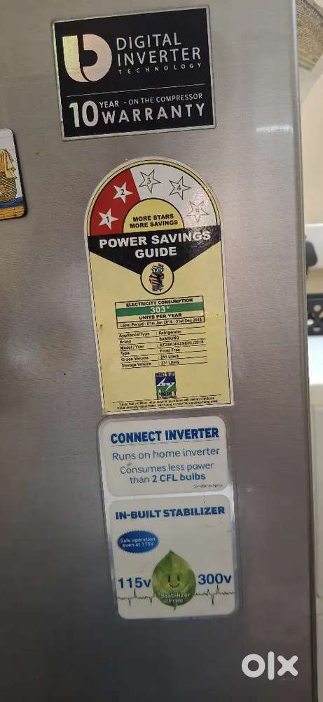 Samsung 231 litres inverter fridge