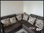 L shape sofa set