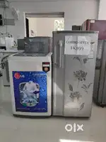 Lg washing machine and lg flower model fridge with warranty and delive