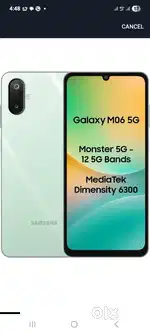 1 month old new Samsung m06