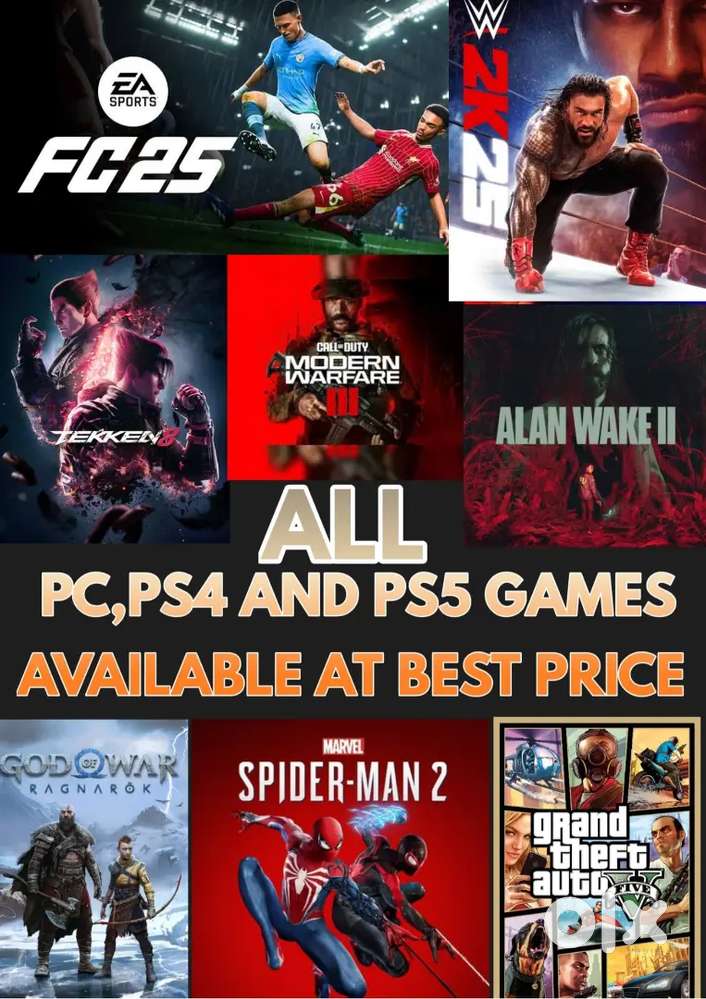 PS5 PS4 games ( Digital ) ( Warranty included )