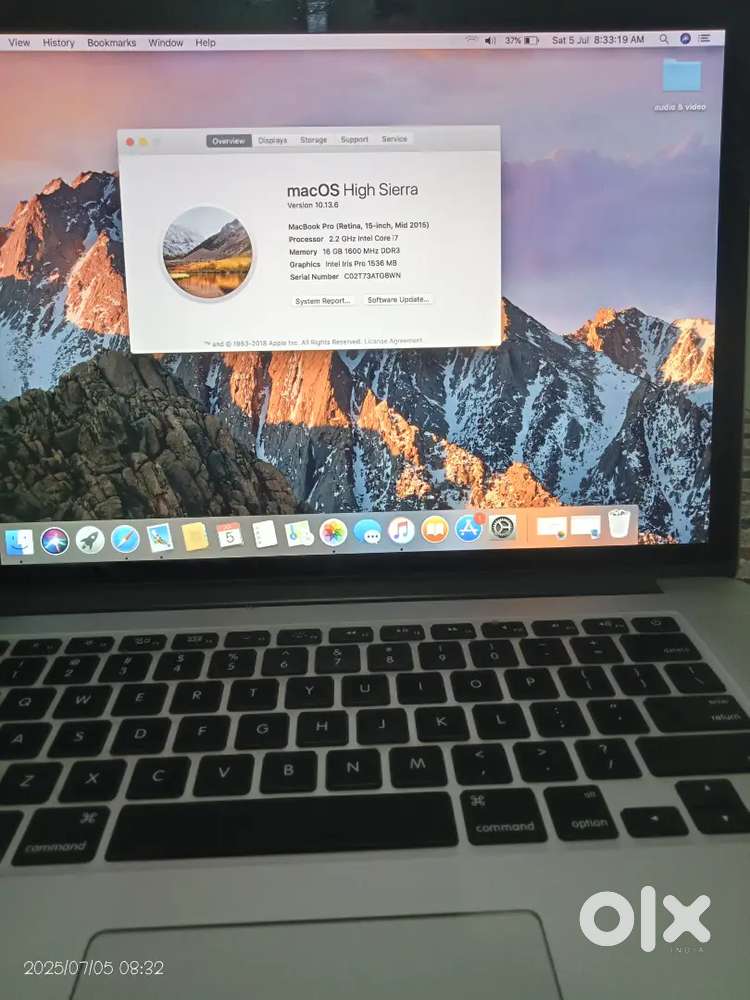 Laptop macbook pro