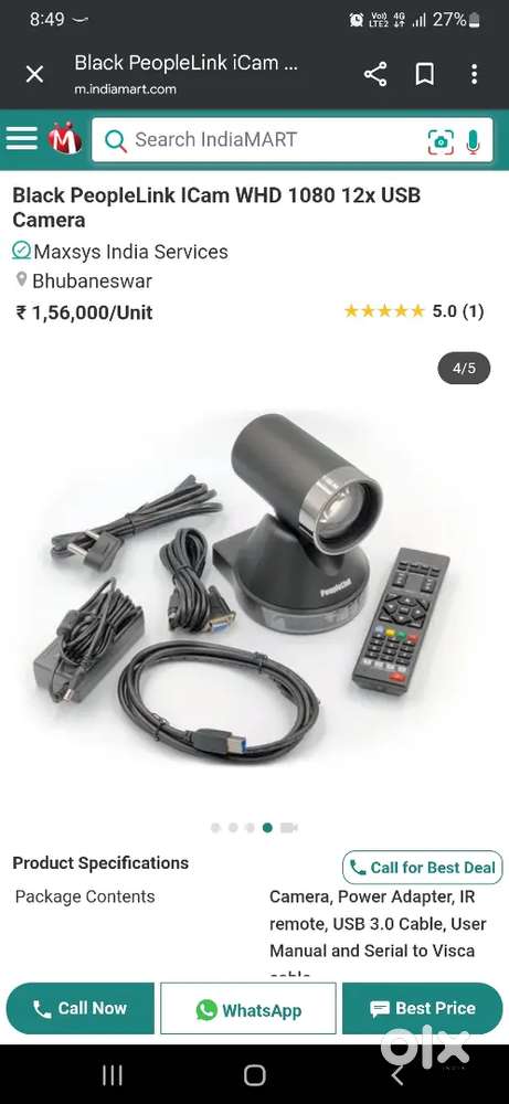 Black peoplelink I cam WHD 1080