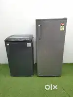 Id.178Godrej 6kg w/m & croma 195ltrs s/d fridge free service