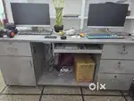 6X2.5 feet office table with godrej lock