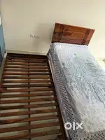 Sheesham Wood Bed -  convertible from single bed to double bed