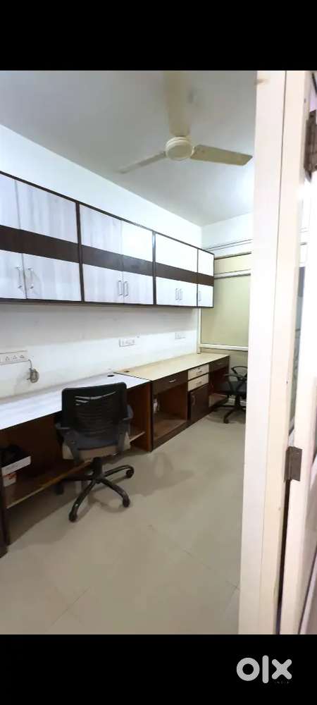 Computer table and file storage furniture rack