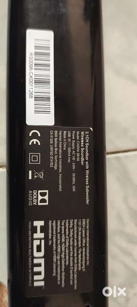 Jbl cinema sb160