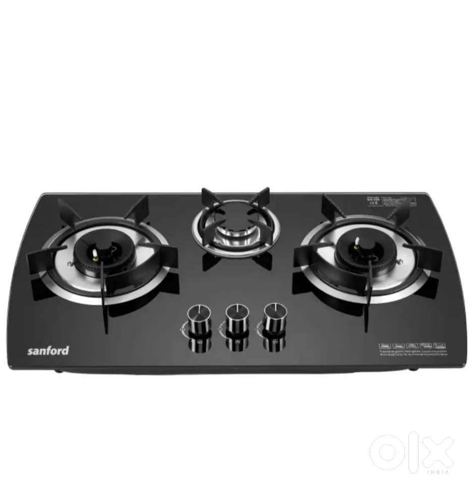Glass 3 Burner Gas Hob -( Brand New)