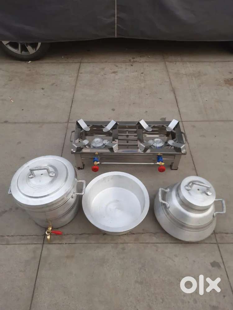 tea stall items like's irani alu Handa's 2-Burner stove Sets For Sale