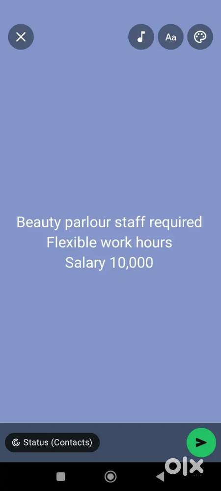 Beauty parlour staff