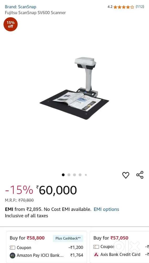 Scansnap SV600 Scanner