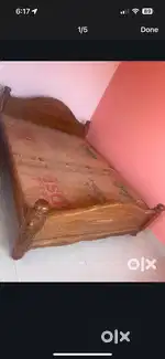 Wooden cot