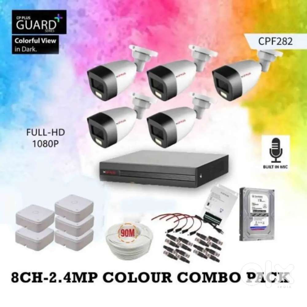 Cctv camera with colour hd Audio camera