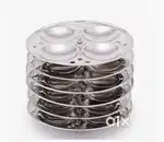 New Stainless Steel 6 Plates Idli stand only 6 plates