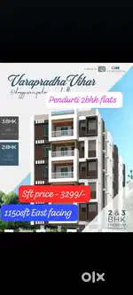 Ready to move 2bhk just pay 2lacs @ 95% loan