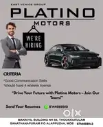 Job vaccancy in  luxury car showroom