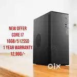 New Offer!! Intel Core i7/16GB/512SSD CPU With 3 Year Warranty